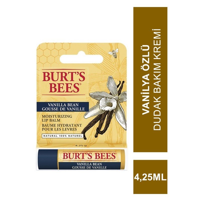 Burts Bees Vanilla Bean Lip Balm 4,25 ml Vanilya Özlü Dudak Bakımı Burts Bees Vanilla Bean Lip Balm 4,25 ml Vanilya Özlü Dudak Bakımı