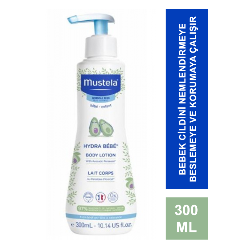 Mustela Hydra Bebe Lait Corps Body 300 ml Vücut Losyonu Mustela Hydra Bebe Lait Corps Body 300 ml Vücut Losyonu