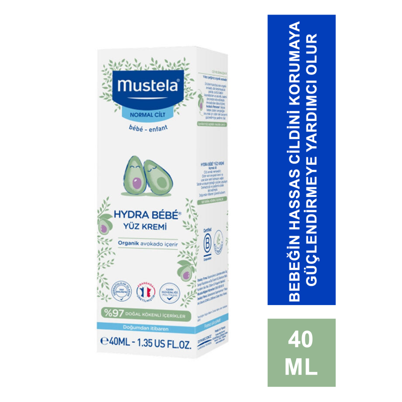 Mustela Hydra Bebe Facial Cream 40 ml Yüz Kremi Mustela Hydra Bebe Facial Cream 40 ml Yüz Kremi
