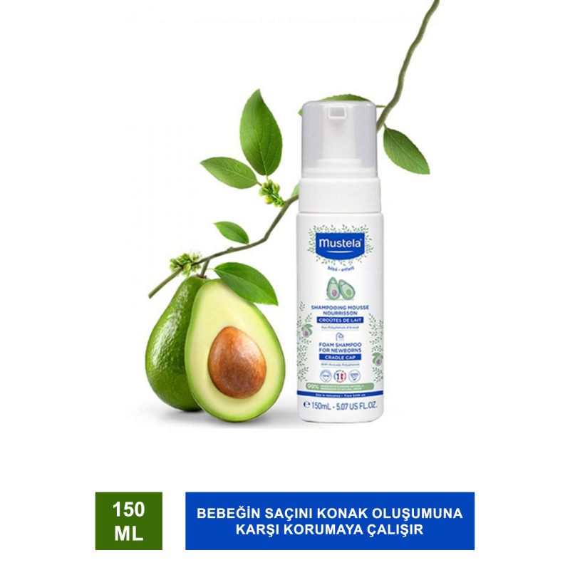 Mustela Yenidoğan Köpük Şampuanı 150 ml Mustela Yenidoğan Köpük Şampuanı 150 ml