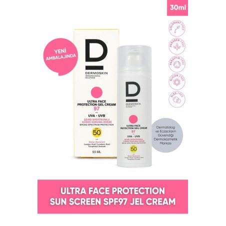 Dermoskin SPF 50+ Ultra Face Protection Gel Cream 97 - 50 ml