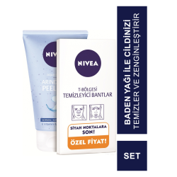 Nivea T- Bölgesi İçin Temizleyici Bant + Arındırıcı Peeling Set