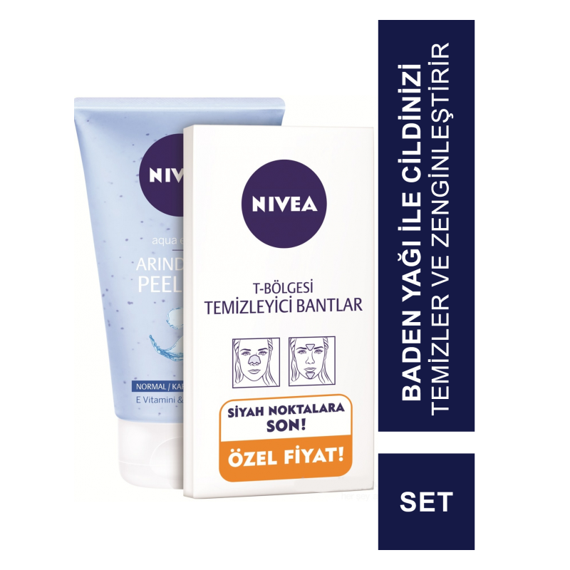 Nivea T- Bölgesi İçin Temizleyici Bant + Arındırıcı Peeling Set