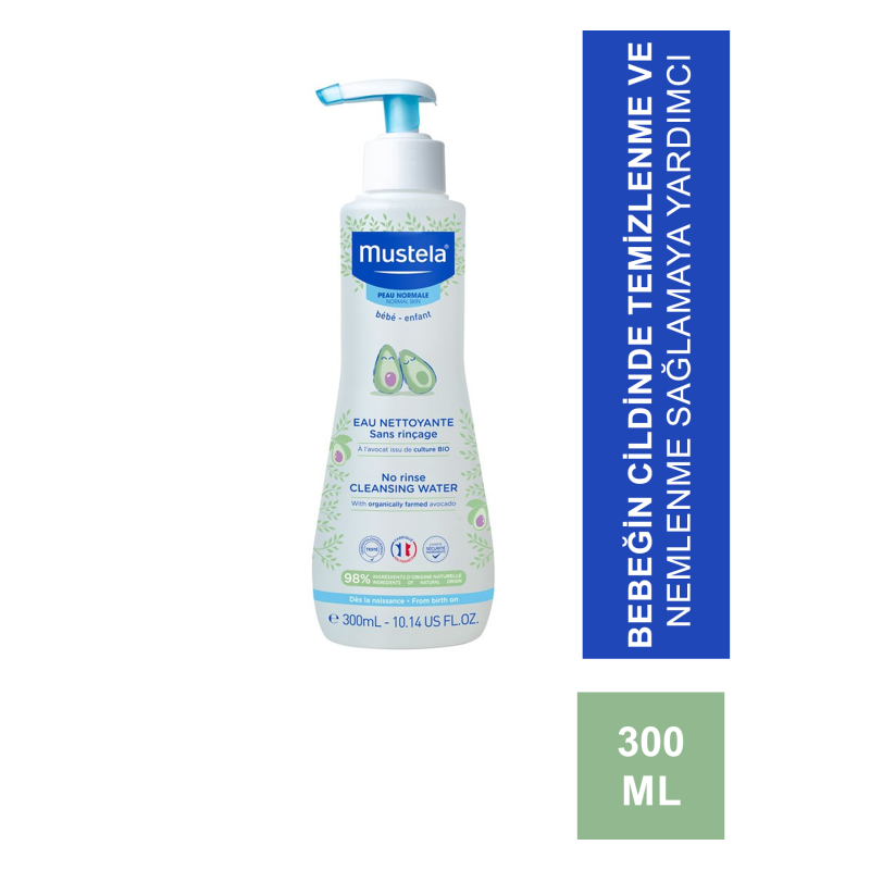 Mustela No Rinse Cleansing Water 300 ml Durulama Gerektirmeyen Temizleme Sıvısı (S.K.T 03-2025) Mustela No Rinse Cleansing Water 300 ml Durulama Gerektirmeyen Temizleme Sıvısı (S.K.T 03-2025)