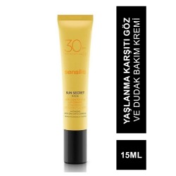 Sensilis Sun Secret Protective Anti Aging Eye Contour & Lip Cream Spf30 15mL.