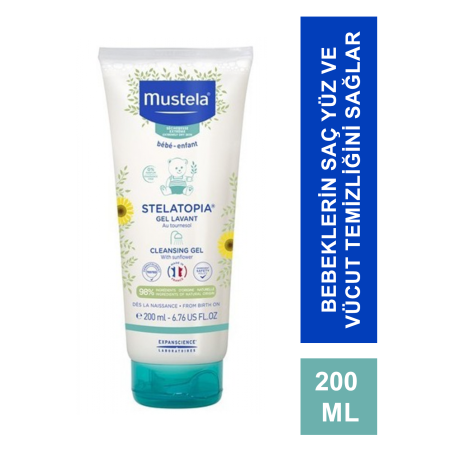 Mustela Stelatopia Cleansing Gel Şampuan 200 ml