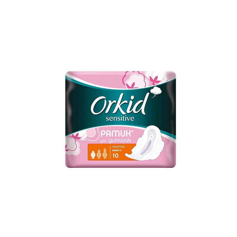 Orkid Sensitive Hijyenik Ped 10'lu Normal Tekli Paket Orkid Sensitive Hijyenik Ped 10'lu Normal Tekli Paket