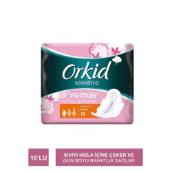 Orkid Sensitive Hijyenik Ped 10'lu Normal Tekli Paket