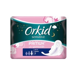 Orkid Sensitive 7'li Hijyenik Ped Gece Tekli Paket