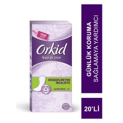 Orkid Yaprak Tekli Paket Normal 20 Ped