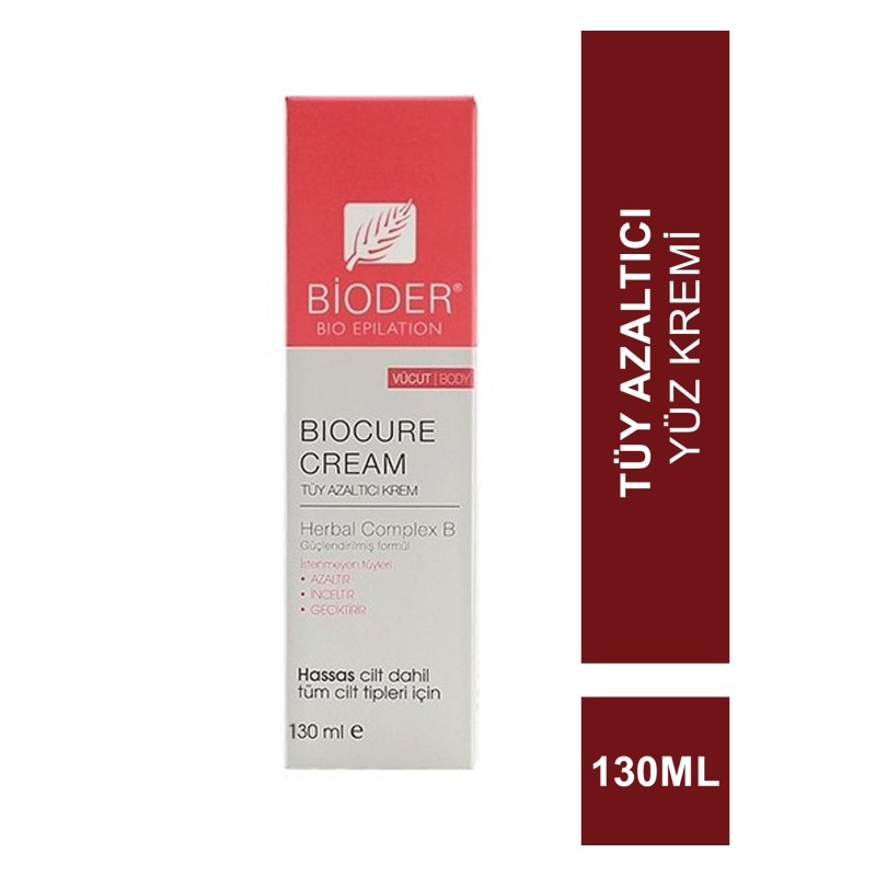 Bioder Biocure Tüy Azaltıcı Vücut Kremi 130 ml Bioder Biocure Tüy Azaltıcı Vücut Kremi 130 ml