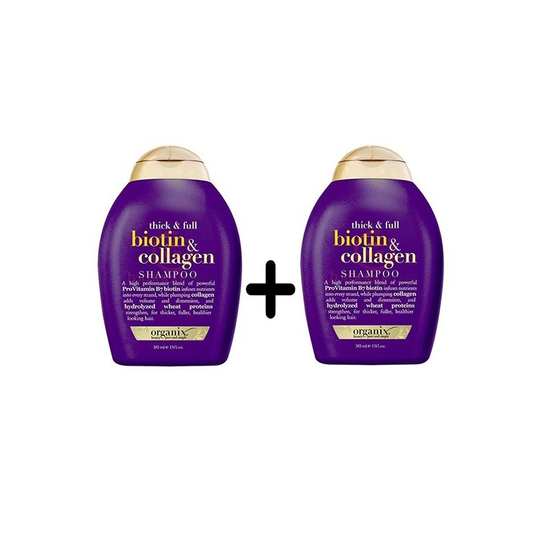 Organix Biotin & Collagen Shampoo 385 ml - Full Dolgunlaştırıcı ve Uzatıcı Şampuan x 2 Organix Biotin & Collagen Shampoo 385 ml - Full Dolgunlaştırıcı ve Uzatıcı Şampuan x 2