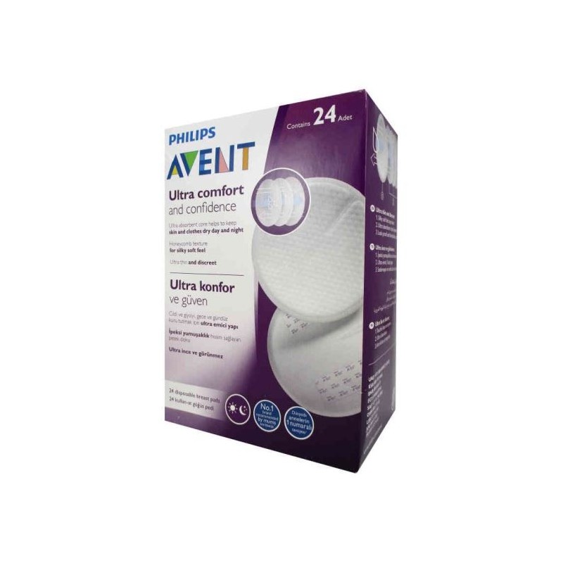 Philips Avent Tek Kullanmalık Göğüs Pedi 24 Adet Philips Avent Tek Kullanmalık Göğüs Pedi 24 Adet