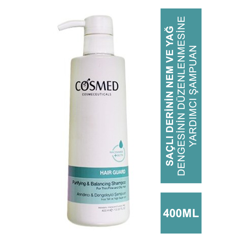 Cosmed Hair Guard Arındırıcı ve Dengeleyici Şampuan 400ml Cosmed Hair Guard Arındırıcı ve Dengeleyici Şampuan 400ml