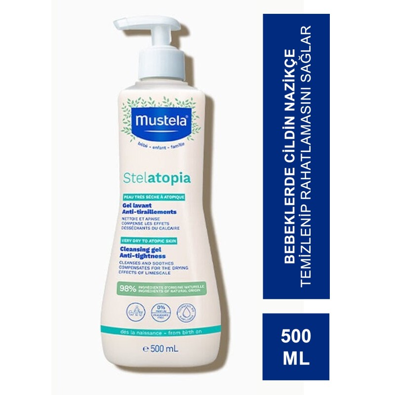 Mustela Stelatopia Cleansing Gel 500 ml Kuru Ciltler İçin Şampuan Mustela Stelatopia Cleansing Gel 500 ml Kuru Ciltler İçin Şampuan
