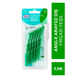 Tepe Angle Arayüz Diş Fırçası 0.8mm Yeşil 6 lı Paket