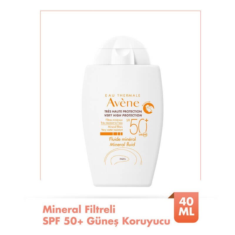 Avene SPF 50+ Fluide Mineral 40 ml Güneş Koruyucu Avene SPF 50+ Fluide Mineral 40 ml Güneş Koruyucu