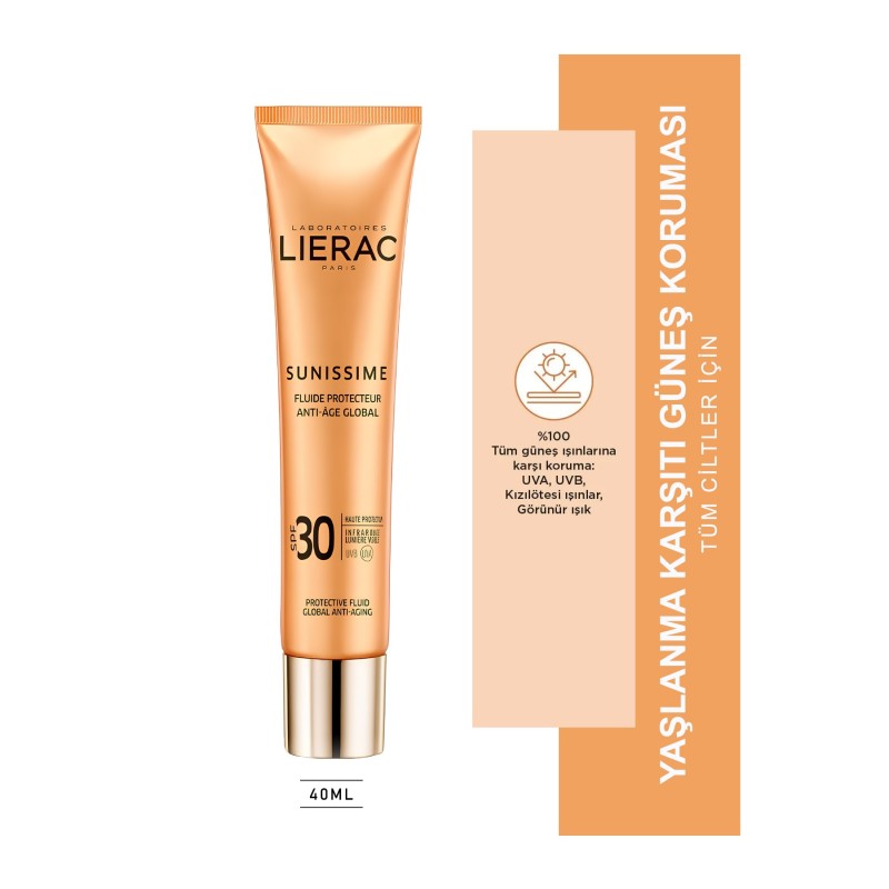 Lierac Sunissime Protective Fluid Spf 30 Güneş Kremi 40 ml Lierac Sunissime Protective Fluid Spf 30 Güneş Kremi 40 ml