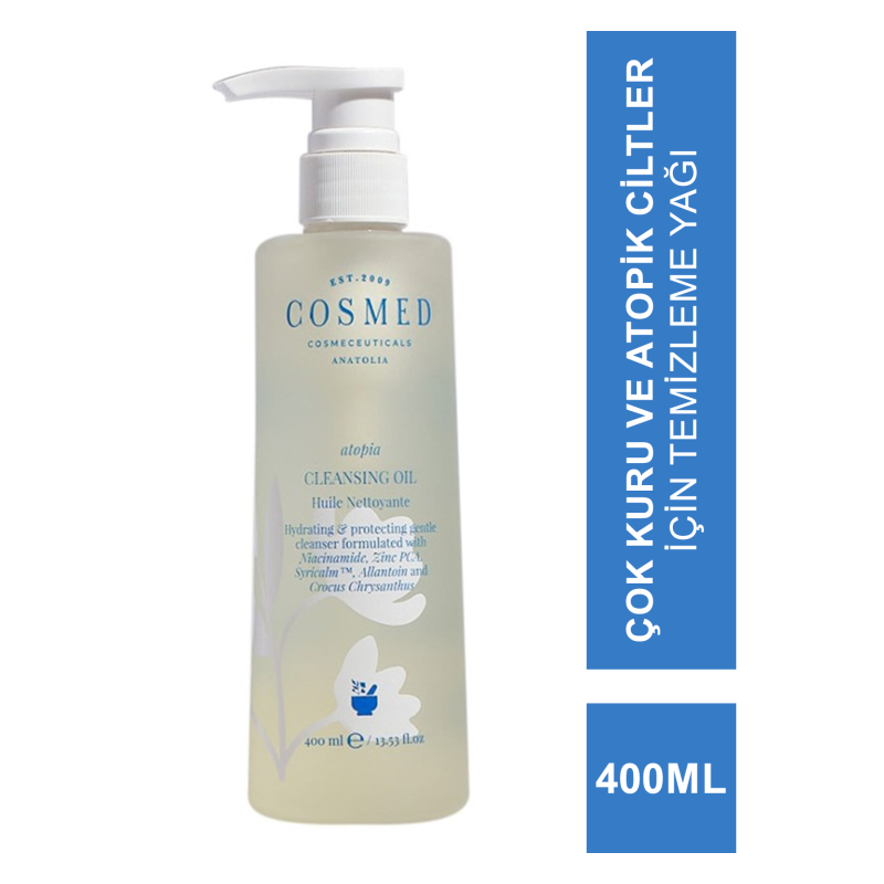 Cosmed Atopia Cleansing Oil 400 ml Temizleme Yağı