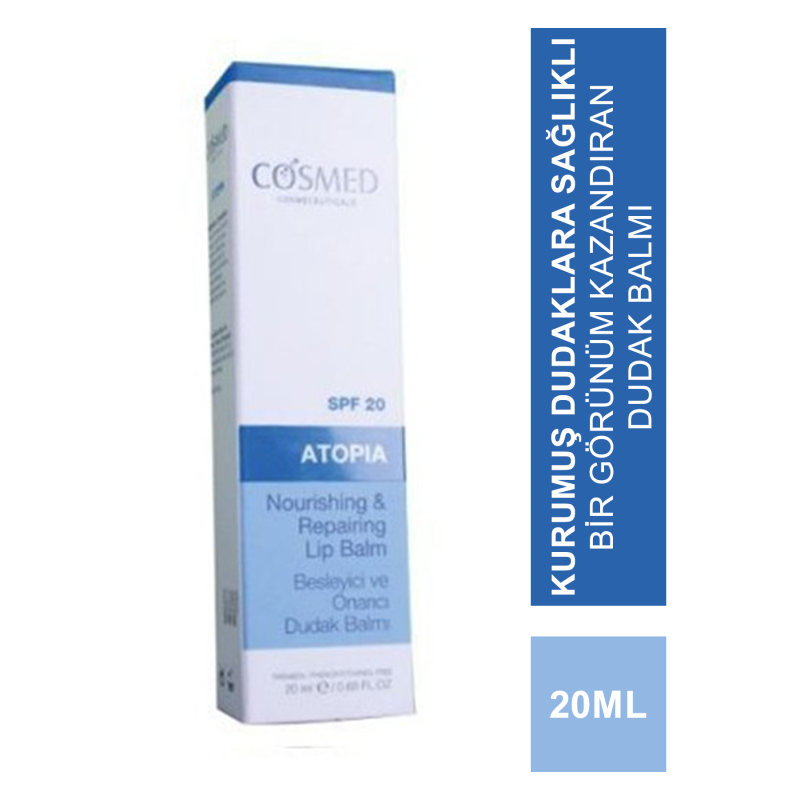 Cosmed Atopia Nourishing & Repairing Lip Balm Spf20 20ml - Dudak Balmı Cosmed Atopia Nourishing & Repairing Lip Balm Spf20 20ml - Dudak Balmı
