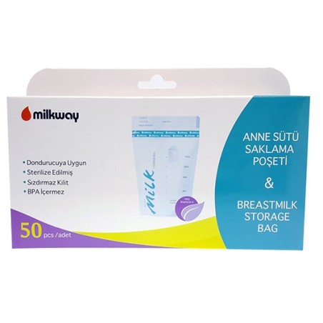 Milkway Anne Sütü Saklama Poşeti 50li