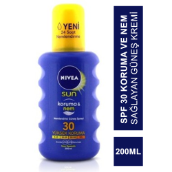 Nivea Sun SPF 30 200 ml Koruma & Nemlendirici Güneş Spreyi