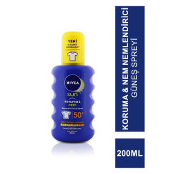 Nivea Sun SPF 50+ 200 ml Koruma & Nem Nemlendirici Güneş Spreyi