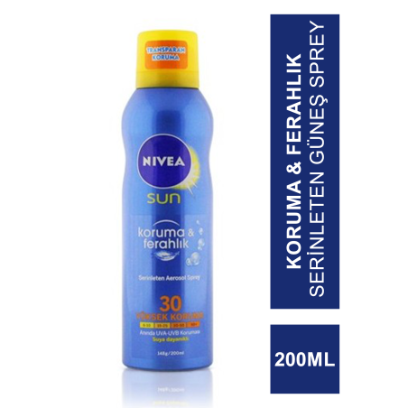 Nivea Sun SPF 30 200 ml Koruma & Ferahlık Serinleten Güneş Spreyi