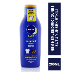 Nivea Sun SPF 30 200 ml Koruma & Nem Nemlendirici Güneş Sütü