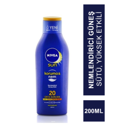 Nivea Sun SPF 20 200 ml Koruma & Nem Nemlendirici Güneş Sütü