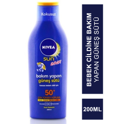 Nivea Sun Baby SPF 50+ 200 ml  Bebek Cildine Bakım Yapan Güneş Sütü
