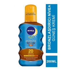 Nivea Sun Koruma&Bronzluk Bronzluk Arttırıcı & Koruyucu Güneş Yağı Gkf 20 200Ml