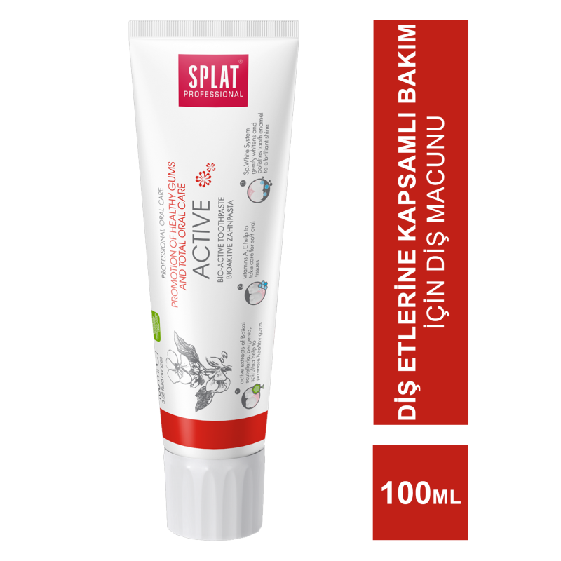 Splat Active Kapsamlı Bakım Diş Macunu 100 ml Splat Active Kapsamlı Bakım Diş Macunu 100 ml
