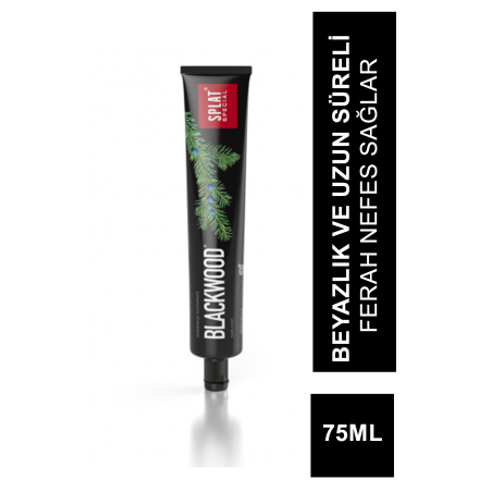 Splat Blackwood Diş Macunu 75ml Güçlü Beyazlatma (S.K.T 12-2024)