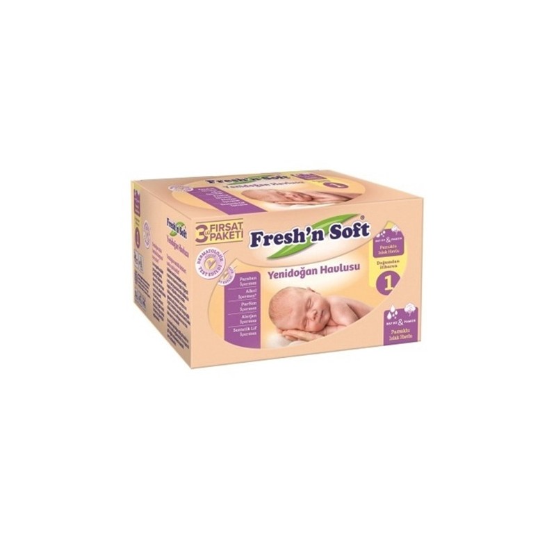 Fresh'n Soft Yenidoğan Havlusu 3lü Fırsat Paketi Fresh'n Soft Yenidoğan Havlusu 3lü Fırsat Paketi