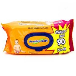 Fresh'n Soft Classic Islak Havlu 90 Adet
