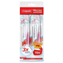 Colgate Diş Fırçası Mikro İnce Hassas Diş Eti Bakımı 1+1