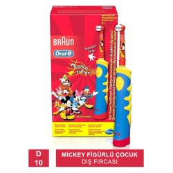 Oral-B Şarj Edilebilir Diş Fırçası Çocuklar İçin Mickey D10