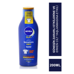 Nivea Sun SPF 50 200 ml Koruma & Nem Nemlendirici Güneş Sütü