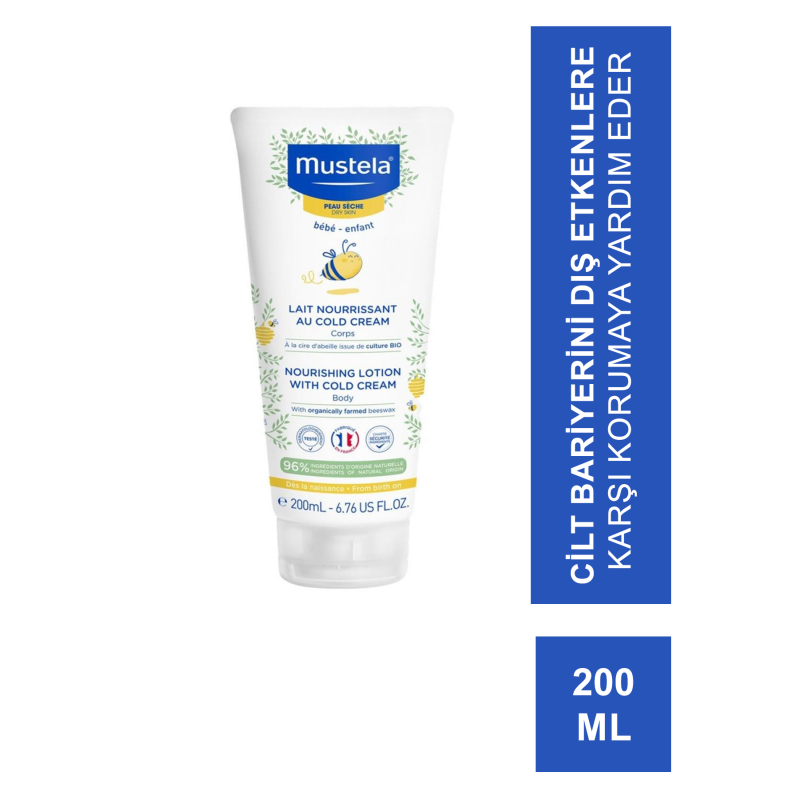 Mustela Nourishing Lotion With Cold Cream Vücut Losyonu 200 ml (S.K.T 12-2023)