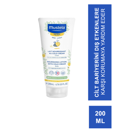 Mustela Nourishing Lotion With Cold Cream Vücut Losyonu 200 ml (S.K.T 12-2023)