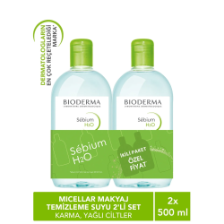 Bioderma Sebium H2O 500 ml 1+1 İkiz Kofre