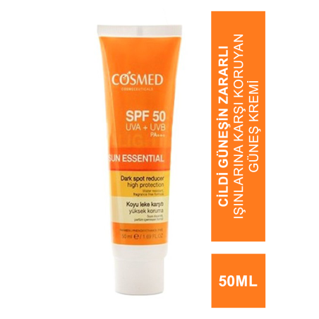 Cosmed Sun Essential Spf50 50 ml Lekeli Ciltler İçin Güneş Kremi