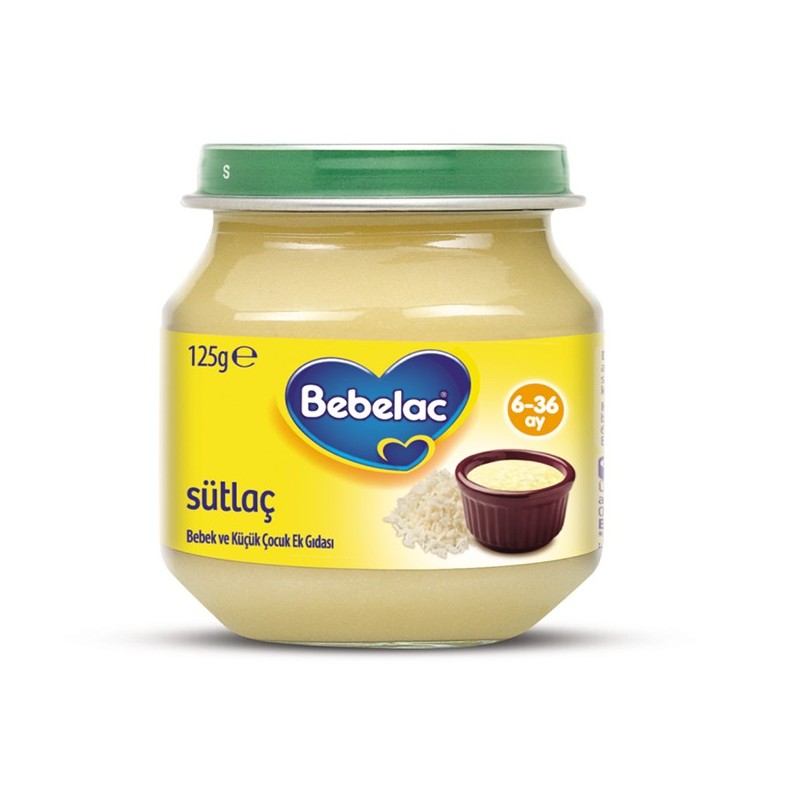Bebelac Kavanoz Maması Sütlaç 125 gr Bebelac Kavanoz Maması Sütlaç 125 gr