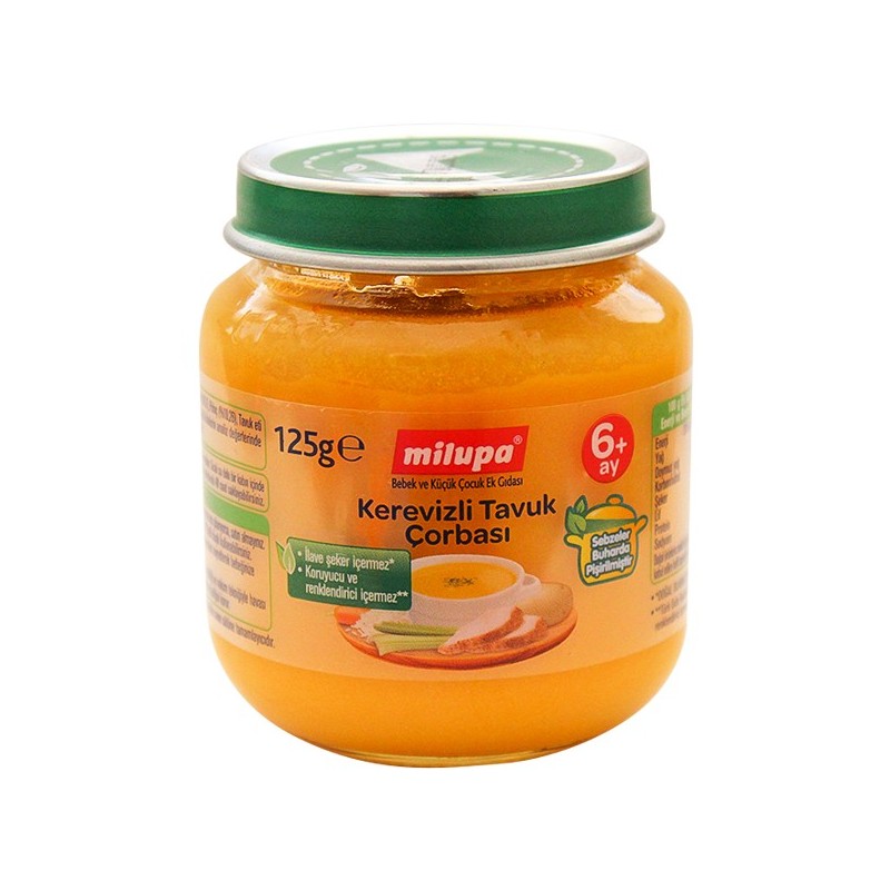 Milupa Kerevizli Tavuk Çorbası Kavanoz Maması 125g