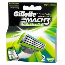 Gillette Tıraş Bıçağı Mach-3 Sensitive 2 Li Başlık