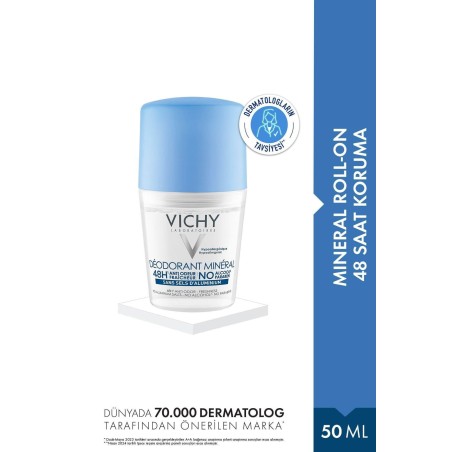 Vichy Deo Mineral 48 Saat Etkili Deodorant Roll-On 50 ml