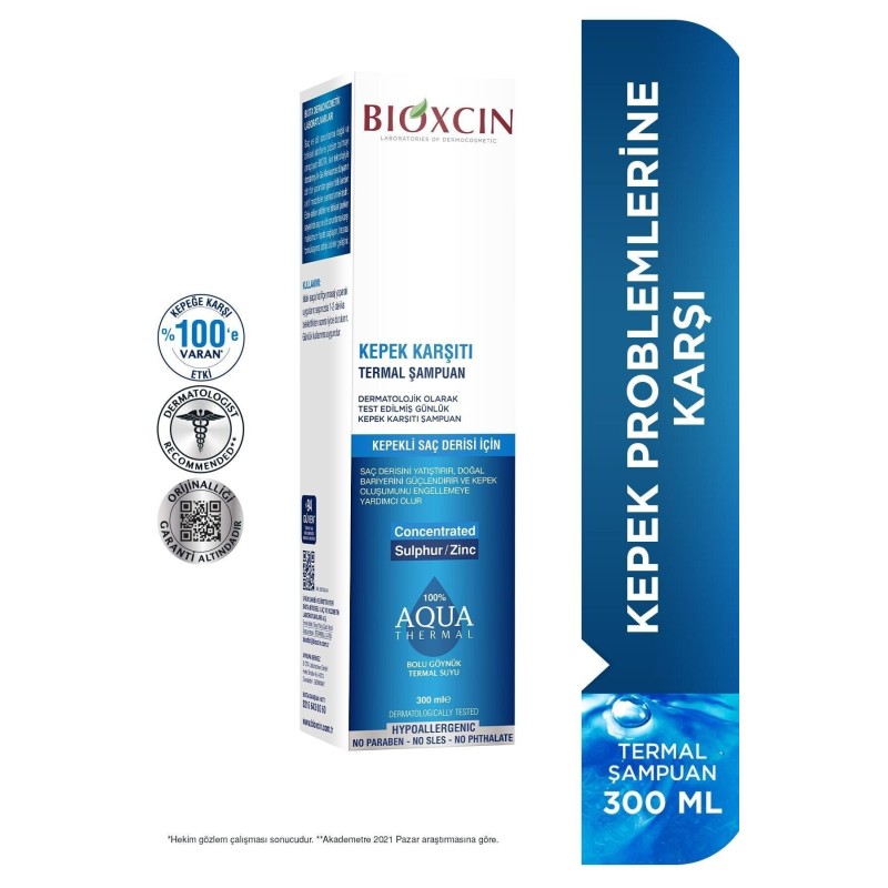 Bioxcin Aqua Thermal Şampuan Kepek Karşıtı 300 ml Bioxcin Aqua Thermal Şampuan Kepek Karşıtı 300 ml