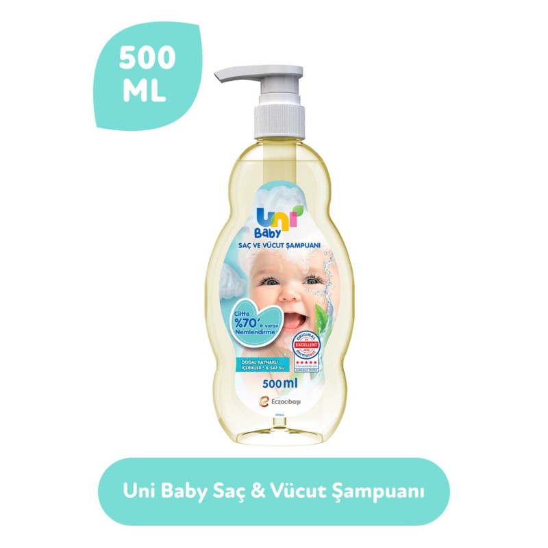 Uni Baby Saç ve Vücut Şampuanı 500 ml