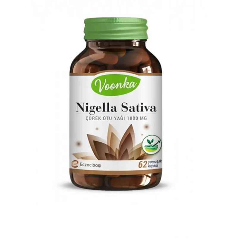 Voonka Nigella Sativa Çörekotu Yağı 62 Kapsül Voonka Nigella Sativa Çörekotu Yağı 62 Kapsül